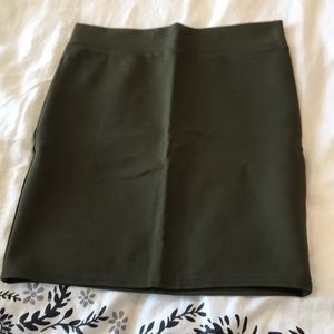 Green pencil skirt